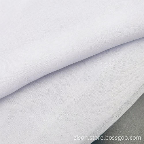 100% Polyester White Chiffon Kleiderstoffe